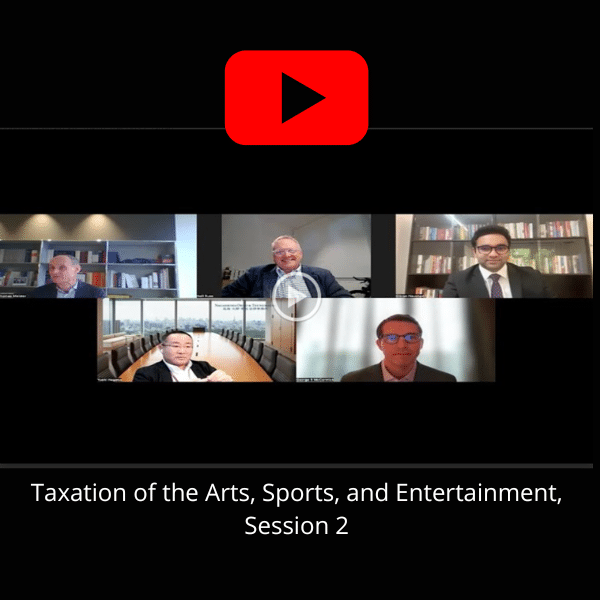 IPBA - Taxation of the Arts, Sports, and Entertainment from an Asia & Australia 